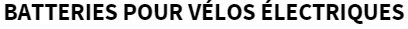 Batteries pour vélos électriques importe magasin